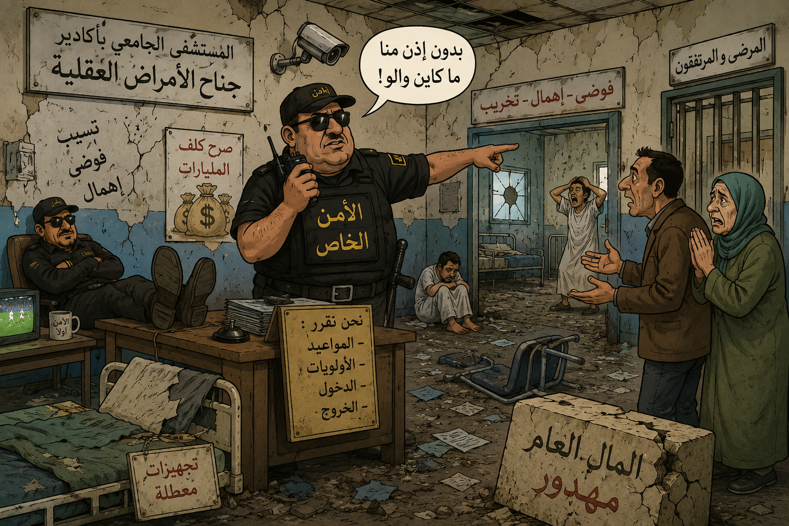 مستشفى أكادير الجامعي فوضى داخل جناح الأمراض النفسية تثير تساؤلات حول الأمن وظروف المرضى