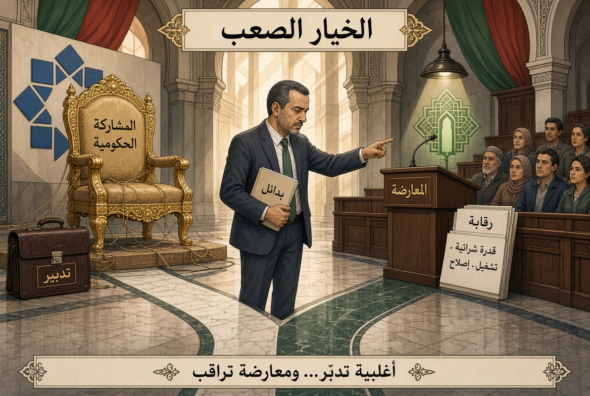 خيار الصعب بين المشاركة والمعارضة قراءة في دلالات تموقع العدالة والتنمية في المعارضة إثر صدارة الأصالة والمعاصرة