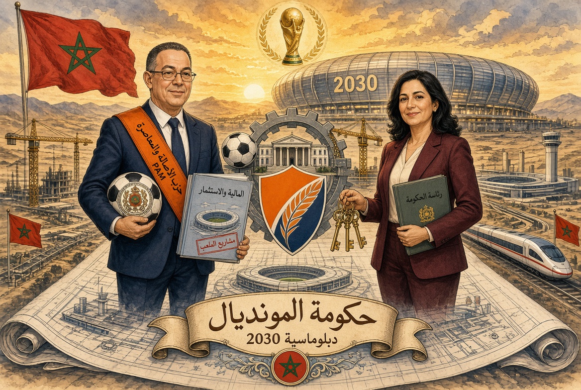 دبلوماسية المونديال ورهانات التمكين السياسي قراءة في تقاطع انخراط فوزي لقجع في « البام » وتولي فاطمة الزهراء المنصوري رئاسة الحكومة